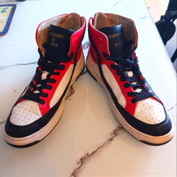 Superdry Basketball Lux trainers Size 9 - Picture 1 of 6